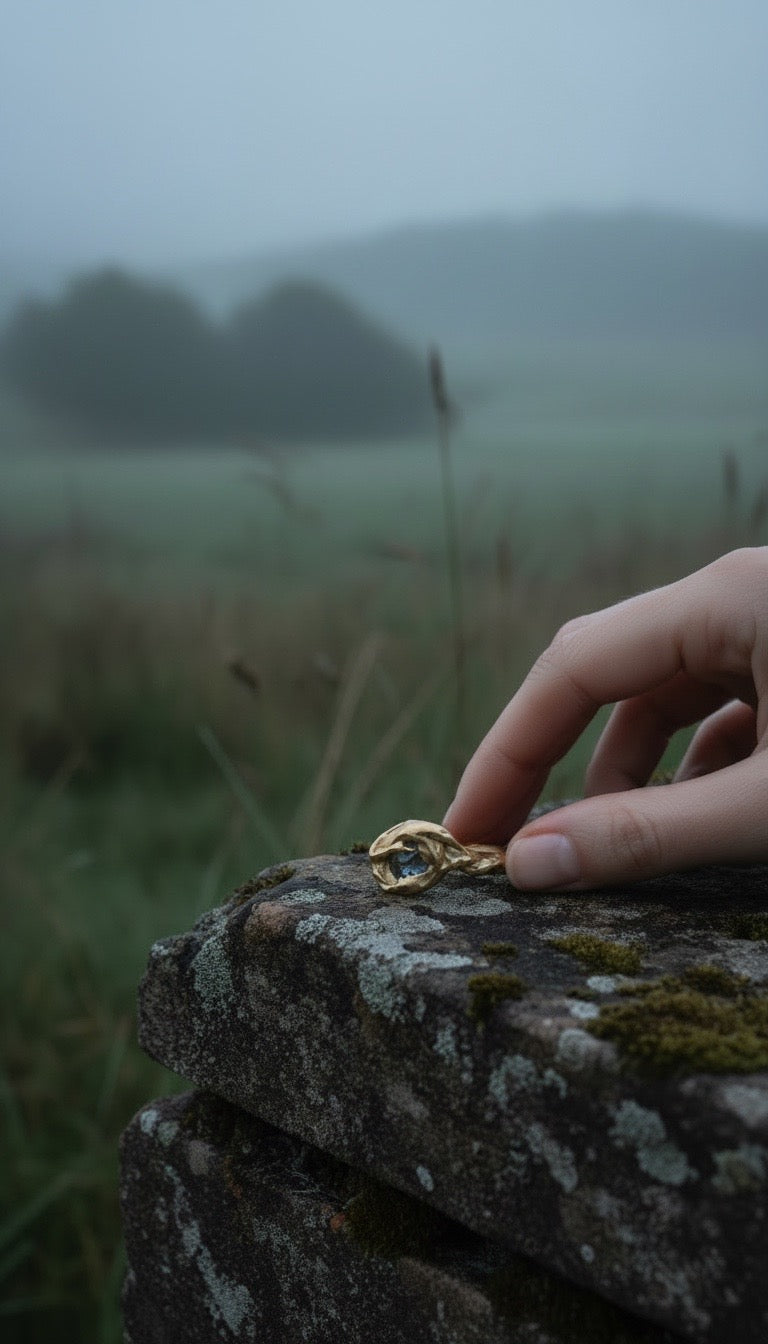 Forest Green Sapphire Ring