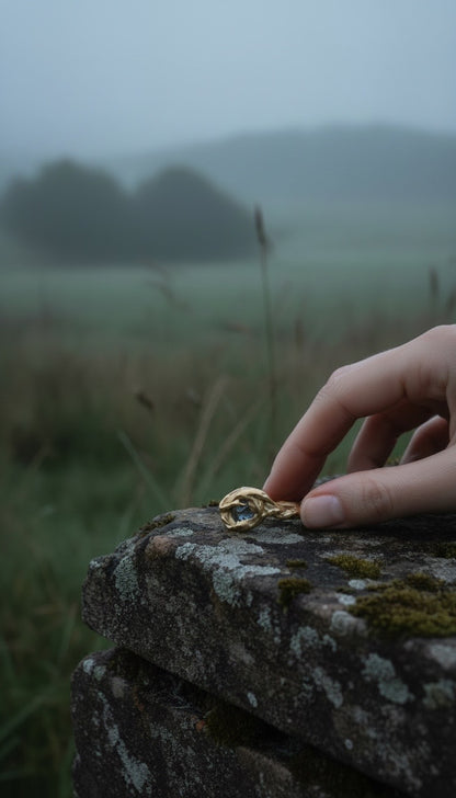 Forest Green Sapphire Ring