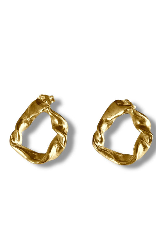Twists & Tangled small hoops
