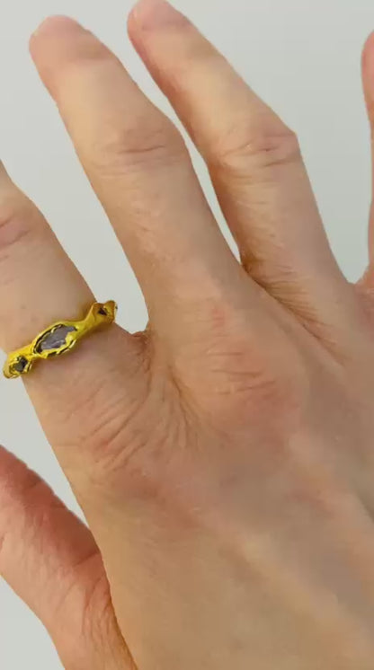 Lavender and Violet Ring